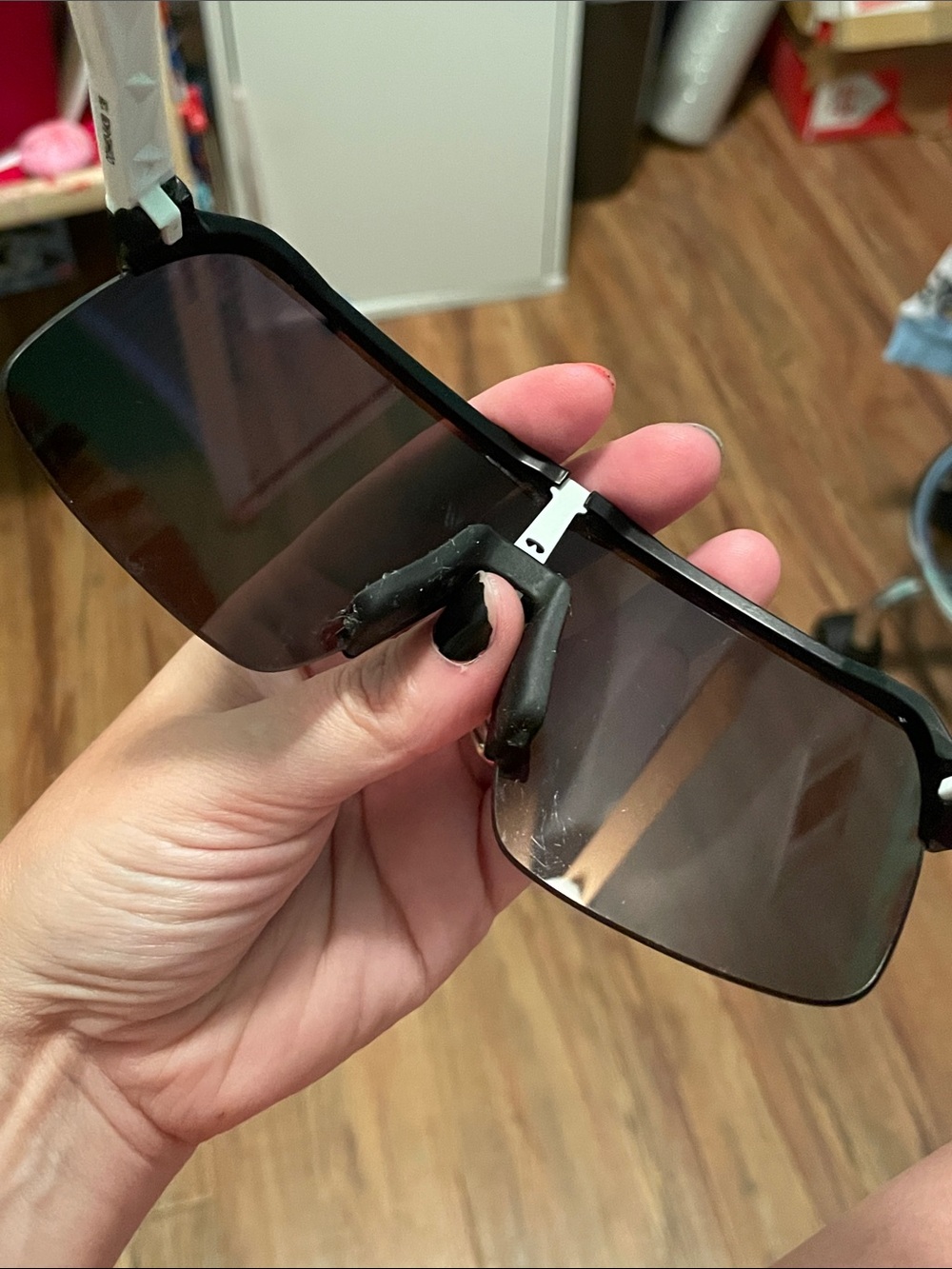 Oakley Sutro Lite with Prizm Shield-Style Sunglasses in Black and White - Picture 11 of 11